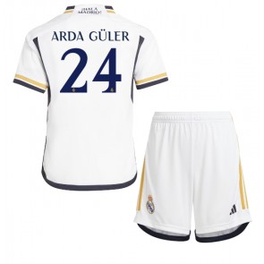 Maillot de foot Real Madrid Arda Guler #24 Domicile enfant 2023-24 Manches Courte (+ pantalon court)